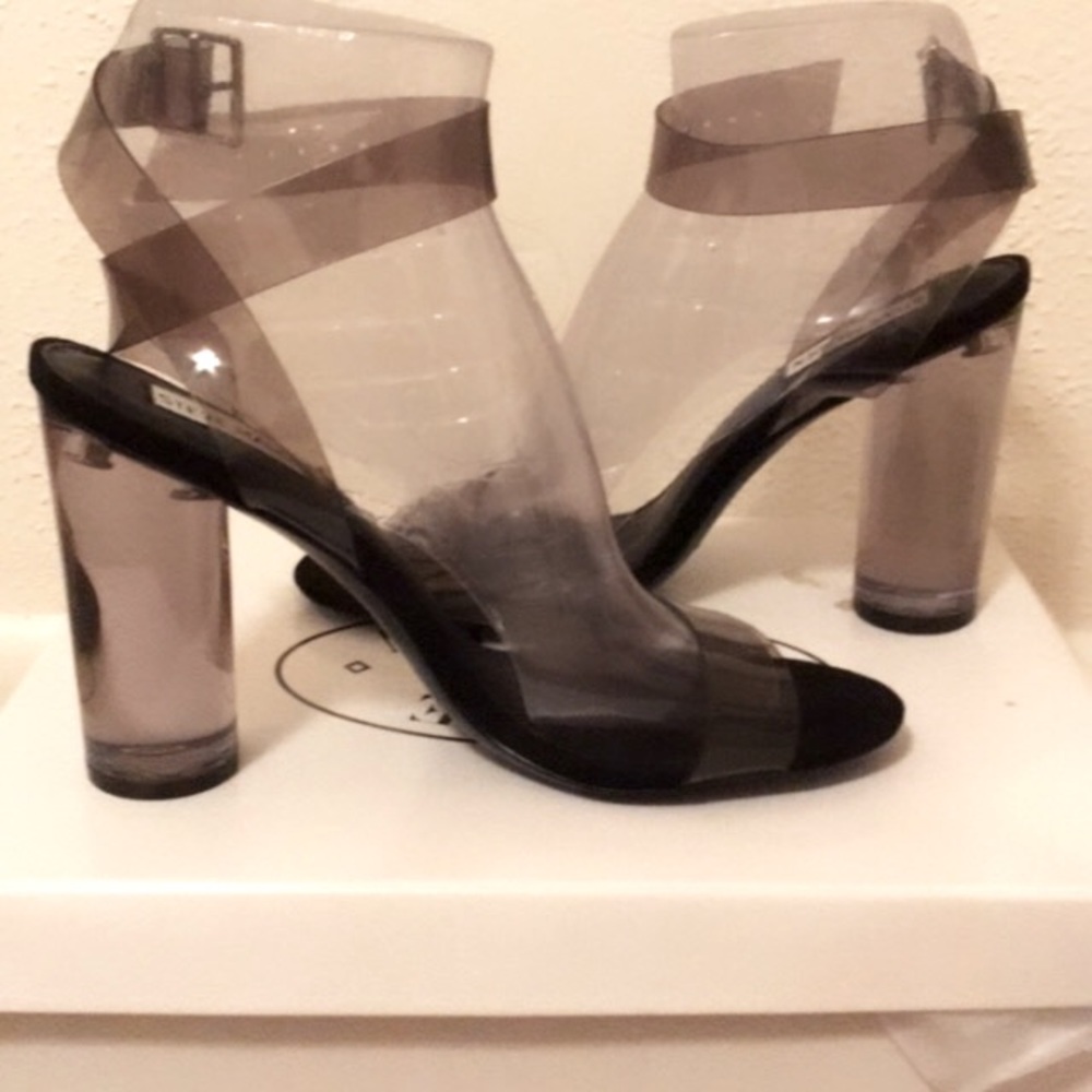 Steve Madden Clearer Smoke Heels